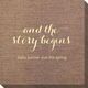 And the Story Begins Bamboo Luxe Napkins Image 1 of 2